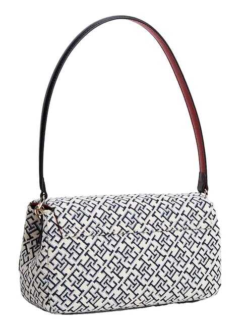 TH JACQUARD sac bandouli&egrave;re bleu de l'espace - Sacs pour Femme