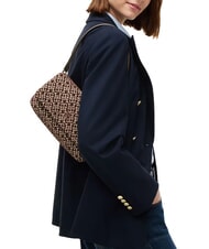 TOMMY HILFIGER TH JACQUARD sac bandouli&egrave;re mousse de toundra - Sacs pour Femme - 2