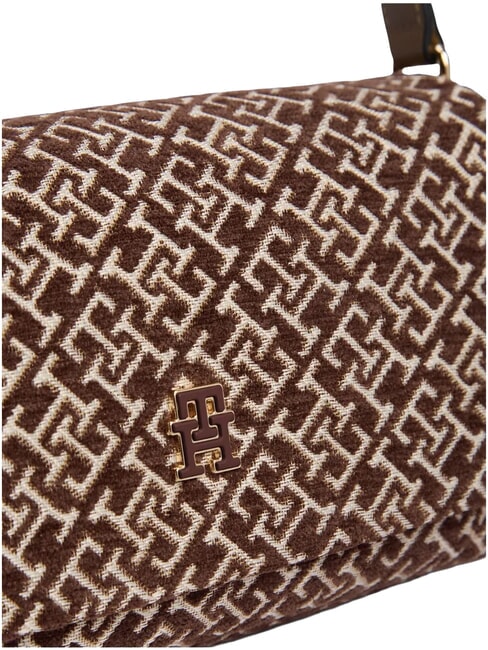 TH JACQUARD sac bandouli&egrave;re mousse de toundra - Sacs pour Femme