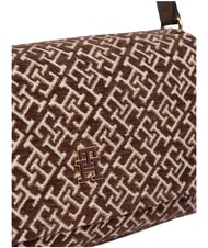 TOMMY HILFIGER TH JACQUARD sac bandouli&egrave;re mousse de toundra - Sacs pour Femme - 4