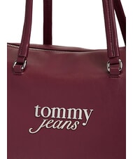 TOMMY HILFIGER TJW BOLD SCRIPT sac cabas &agrave; bandouli&egrave;re brun bois de rose - Sacs pour Femme - 4