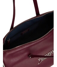 TOMMY HILFIGER TJW BOLD SCRIPT sac cabas &agrave; bandouli&egrave;re brun bois de rose - Sacs pour Femme - 5