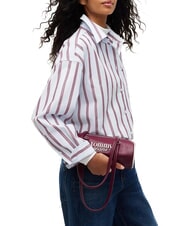 TOMMY HILFIGER TJW BOLD SCRIPT Sac bandouli&egrave;re &agrave; double poign&eacute;e brun bois de rose - Sacs pour Femme - 2