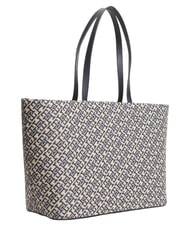 TOMMY HILFIGER TH JACQUARD sac cabas &agrave; bandouli&egrave;re bleu de l'espace - Sacs pour Femme - 3