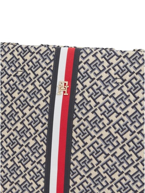 TH JACQUARD sac cabas &agrave; bandouli&egrave;re bleu de l'espace - Sacs pour Femme