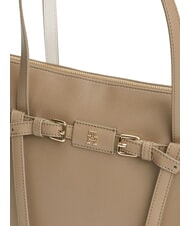 TOMMY HILFIGER TH BUCKLE sac cabas &agrave; bandouli&egrave;re mousse de toundra - Sacs pour Femme - 4