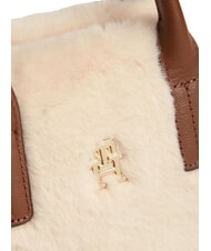 TOMMY HILFIGER POPETTE Sac &agrave; main avec bandouli&egrave;re beige - Sacs pour Femme - 3