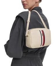 TOMMY HILFIGER TH CORP Mini sac bandouli&egrave;re pour appareil photo cr&egrave;me douce - Sacs pour Femme - 2