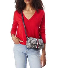 TOMMY HILFIGER TH JACQUARD sac bandouli&egrave;re bleu de l'espace - Sacs pour Femme - 2