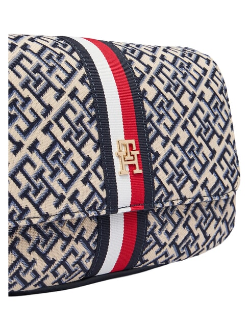 TH JACQUARD sac bandouli&egrave;re bleu de l'espace - Sacs pour Femme