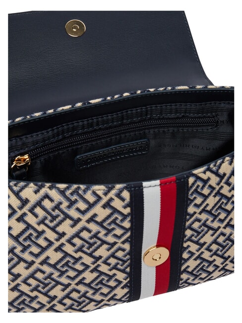 TH JACQUARD sac bandouli&egrave;re bleu de l'espace - Sacs pour Femme