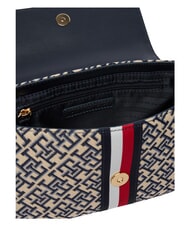 TOMMY HILFIGER TH JACQUARD sac bandouli&egrave;re bleu de l'espace - Sacs pour Femme - 6