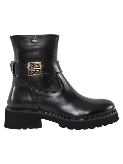 LESLEY bottines en cuir NOIR - Chaussures Femme