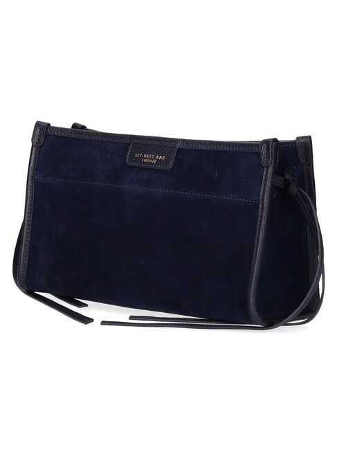 DIVA SCAMOSCIATO sac bandouli&egrave;re blue navy - Sacs pour Femme