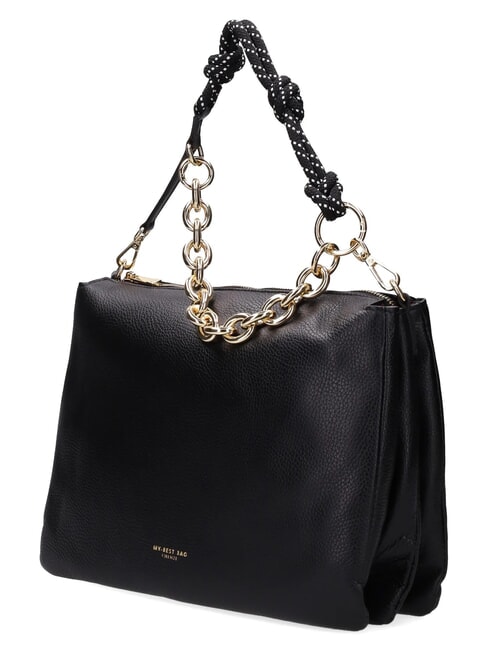 REFLEX DOLLARO Sac en cuir, avec bandouli&egrave;re nero - Sacs pour Femme