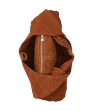 MY BEST BAG ELLISSE CROCO SUEDE Sac bandouli&egrave;re en cuir cognac - Sacs pour Femme - 5