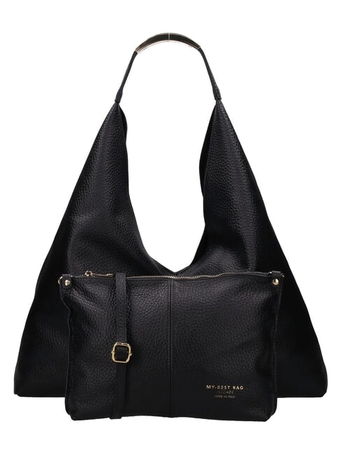 ELLISSE MACRO DOLLARO Sac bandouli&egrave;re maxi nero - Sacs pour Femme