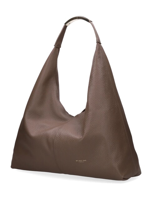 ELLISSE MACRO DOLLARO Sac bandouli&egrave;re maxi taupe - Sacs pour Femme