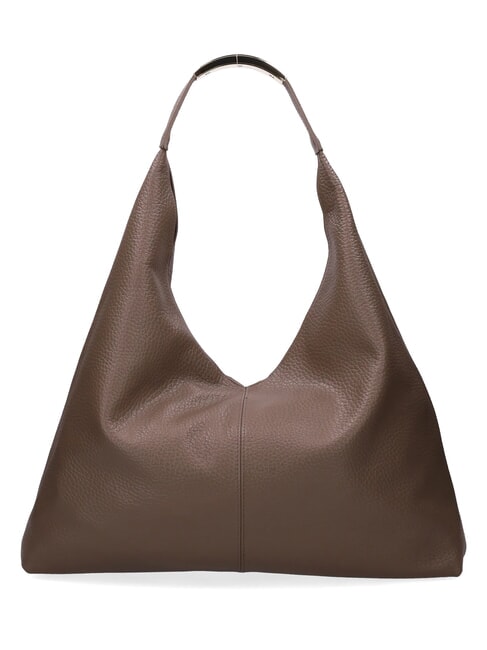 ELLISSE MACRO DOLLARO Sac bandouli&egrave;re maxi taupe - Sacs pour Femme