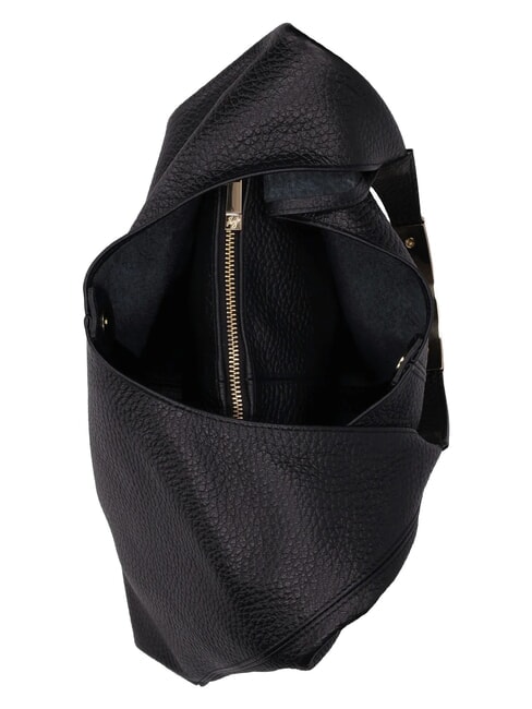 ELLISSE MACRO DOLLARO Sac bandouli&egrave;re en cuir nero - Sacs pour Femme