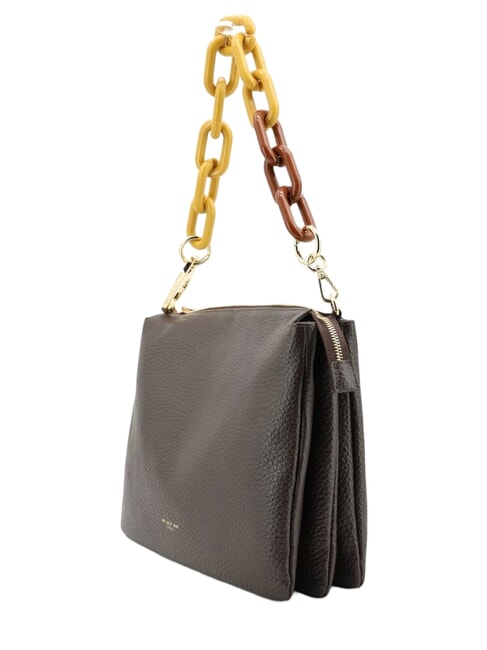 REFLEX MACRO DOLLARO Sac bandouli&egrave;re, avec bandouli&egrave;re dark brown - Sacs pour Femme
