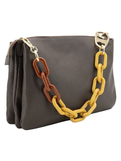 REFLEX MACRO DOLLARO Sac bandouli&egrave;re, avec bandouli&egrave;re dark brown - Sacs pour Femme