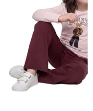 GUESS KIDS T-shirt &agrave; manches longues lilas romantique - Tee-shirt enfant - 3