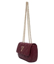 GUESS GIRLS Mini sac &agrave; bandouli&egrave;re matelass&eacute; jus de betterave rouge - Sacs pour Femme - 4