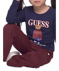 GUESS KIDS T-shirt &agrave; manches longues bleu noirci - Tee-shirt enfant - 3