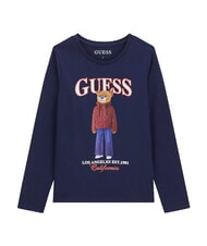 GUESS KIDS T-shirt &agrave; manches longues bleu noirci - Tee-shirt enfant - 5
