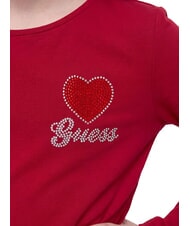 GUESS KIDS T-shirt &agrave; manches longues jus de betterave rouge - Tee-shirt enfant - 4