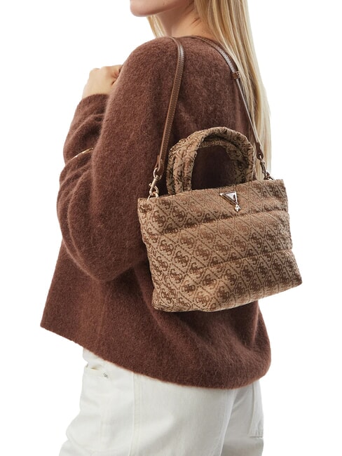 KIDS Sac &agrave; main avec bandouli&egrave;re 4g aop beige blanc - Sacs et accessoires Enfants