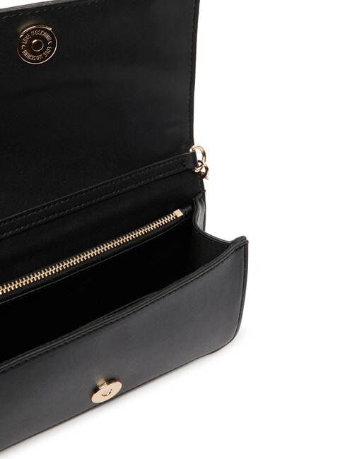 QUILTED Pochette/Portefeuille avec bandouli&egrave;re Noir - Portefeuilles Femme