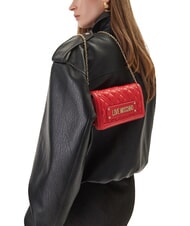 LOVE MOSCHINO QUILTED Pochette/Portefeuille avec bandouli&egrave;re ROUGE - Portefeuilles Femme - 2