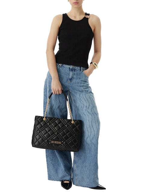 QUILTED sac bandouli&egrave;re Noir - Sacs pour Femme