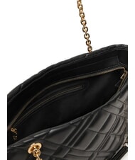 LOVE MOSCHINO QUILTED sac bandouli&egrave;re Noir - Sacs pour Femme - 4