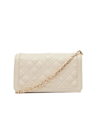 LOVE MOSCHINO QUILTED Pochette/Portefeuille avec bandouli&egrave;re Ivoire - Portefeuilles Femme - 3