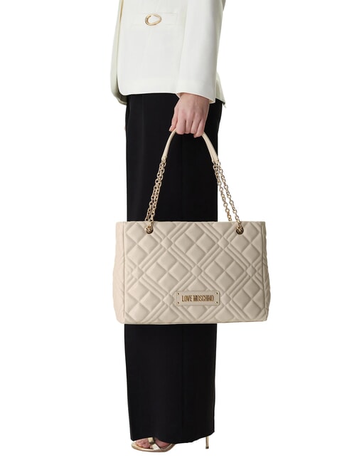 QUILTED sac bandouli&egrave;re Ivoire - Sacs pour Femme