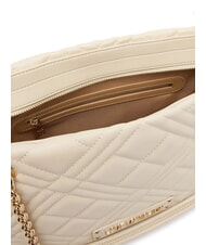 LOVE MOSCHINO QUILTED sac bandouli&egrave;re Ivoire - Sacs pour Femme - 4