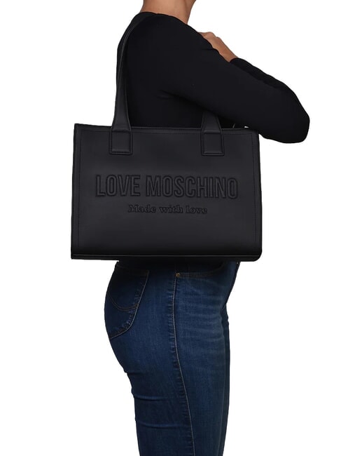 SIGNATURE LOVE sac bandouli&egrave;re Noir - Sacs pour Femme