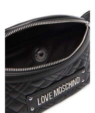 LOVE MOSCHINO QUILTED Poche laque noire - Sacs pour Femme - 4