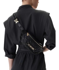 LOVE MOSCHINO QUILTED Poche Noir - Sacs pour Femme - 2