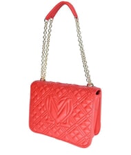 LOVE MOSCHINO QUILTED sac bandouli&egrave;re ROUGE - Sacs pour Femme - 2