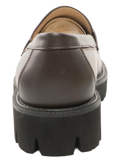 TANK mocassins en cuir chocolat - Chaussures Femme