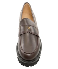 FURLA TANK mocassins en cuir chocolat - Chaussures Femme - 5