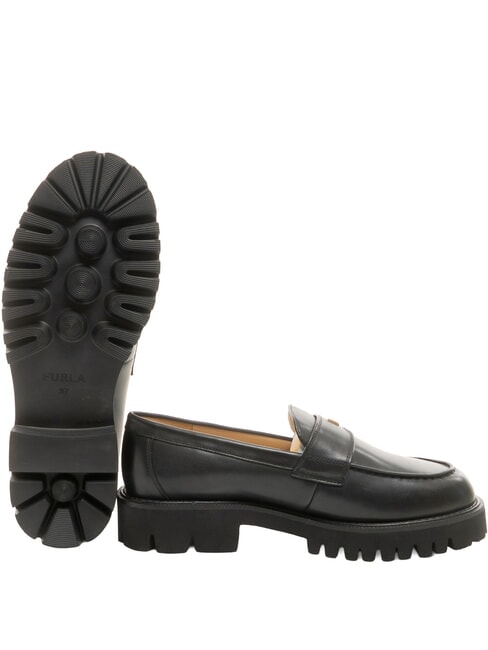 TANK mocassins en cuir Noir - Chaussures Femme