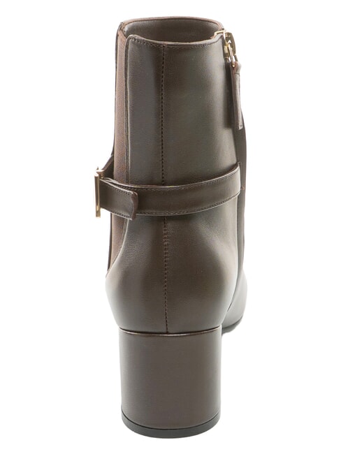 BLOCK  Bottines &agrave; talon de 5,5 cm chocolat - Chaussures Femme