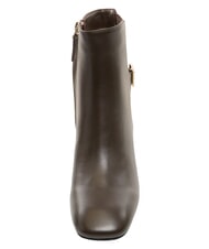 FURLA BLOCK  Bottines &agrave; talon de 5,5 cm chocolat - Chaussures Femme - 5