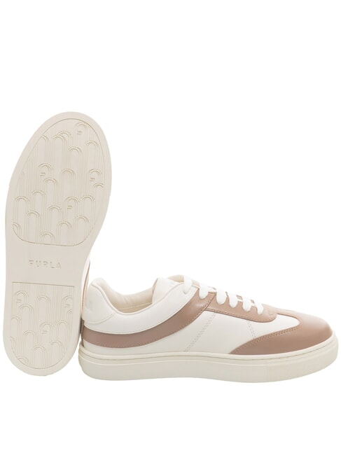 CITY  Baskets en cuir talco h+taupe - Chaussures Femme