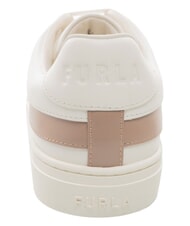 FURLA CITY  Baskets en cuir talco h+taupe - Chaussures Femme - 4